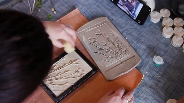 Он-лайн МК "Ботаническое панно из гипса" смотреть онлайн