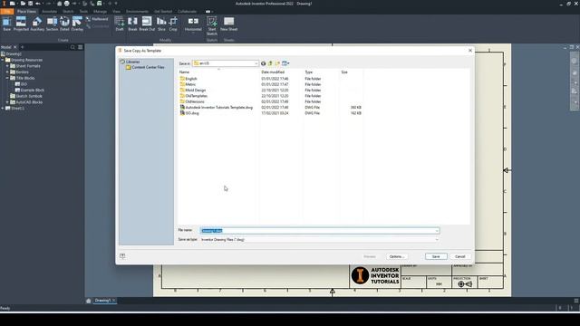 How to Create a Custom 2D Drawing Template | Autodesk Inventor 2022 смотреть онлайн