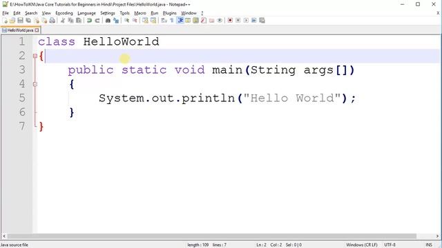 Execute Hello World Program in Java || Episode-2 смотреть онлайн
