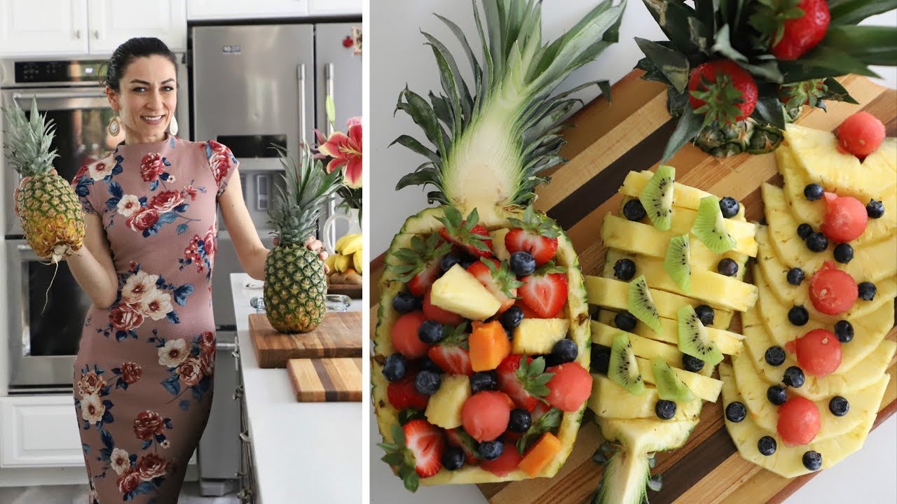 Как Разрезать Ананас - Несколько Способов - Рецепт от Эгине - Heghineh смотреть онлайн