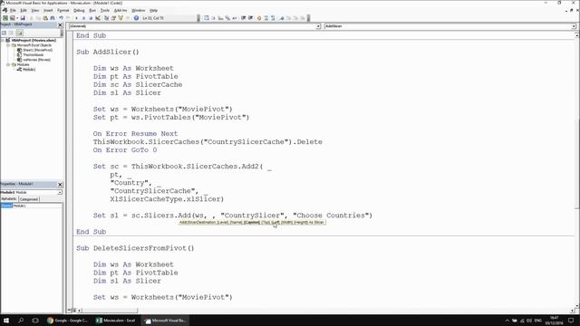 Excel VBA Introduction Part 51.7 - Pivot Table Slicers смотреть онлайн