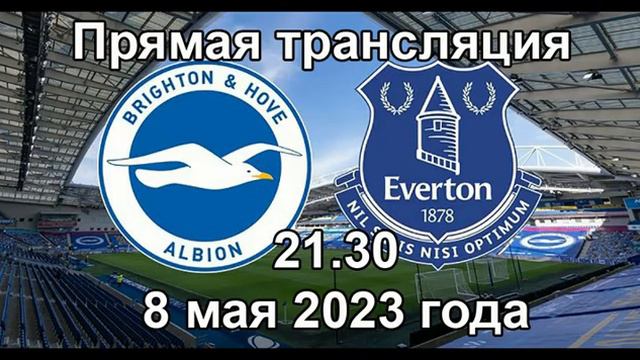 АПЛ. Брайтон - Эвертон. Прямая трансляция. Время 21.30, 8 мая 2023 года смотреть онлайн