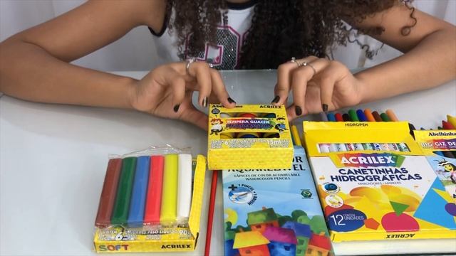 MATERIAL ESCOLAR DO MEIO DO ANO -Kit ARTÍSTICO ACRILEX /Giovanna Teles смотреть онлайн