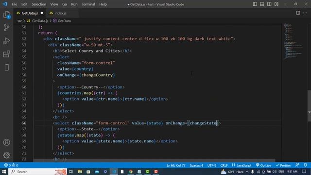 Cascading Dropdown in React | Select State, Country and City using React | Dependent Dropdown List смотреть онлайн
