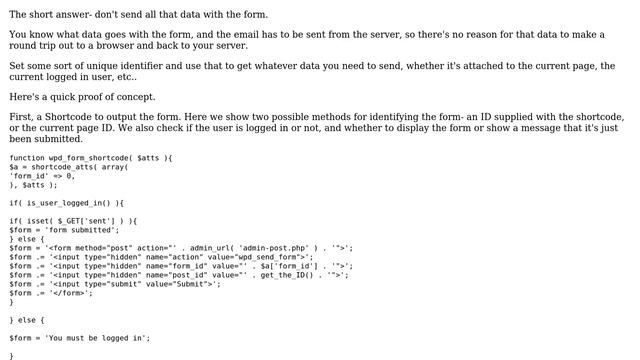 Wordpress: Send value of PHP variable in template via hidden field in a form смотреть онлайн