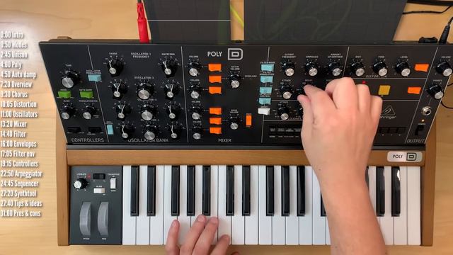 Behringer POLY D: Review, Tutorial and Patch Ideas // Auto-damp explained смотреть онлайн