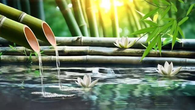 Música Relajante De Piano Con Sonido Del Agua, Espacio Tranquilo Para La Meditación, Spa, Relajació смотреть онлайн