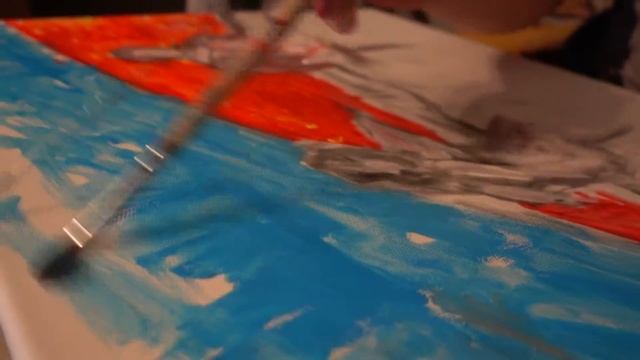 Художник Рустам Ахматулов рисует картину смотреть онлайн