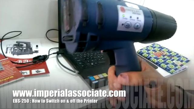How to Switch On-Off Your EBS 250 Handjet Printer смотреть онлайн