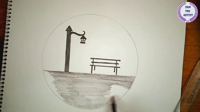 How to draw a moonlight in garden #moonlight #moon #sketch смотреть онлайн