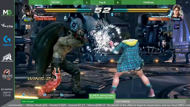 HUCKLE vs CIMBRON | TOP 8 - TEKKEN 7 Super Smashing Covid смотреть онлайн