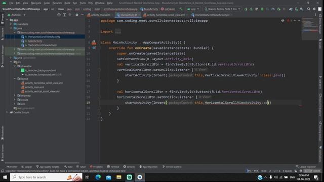 How to Implement Horizontal ScrollView in Android Studio Kotlin смотреть онлайн