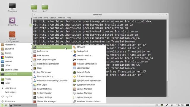 system update via command line in Linux Mint 13 смотреть онлайн
