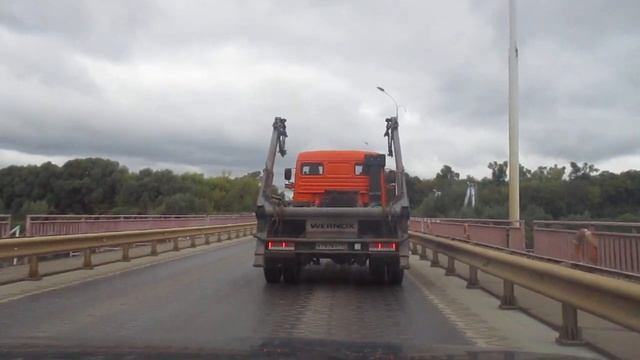 Понтонный мост через Оку. смотреть онлайн