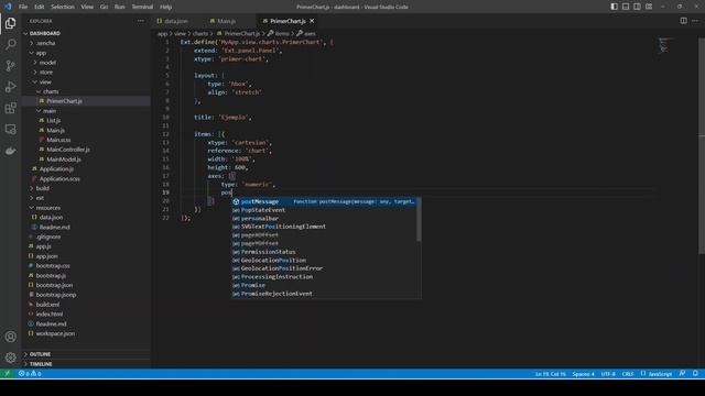 Sencha Cafe LATAM 5. Construyendo un ExtJS Chart смотреть онлайн