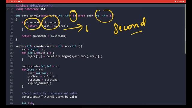 SORTING ELEMENTS OF AN ARRAY BY FREQUENCY [L-27] | Most Asked | Campus Placements | Python Question смотреть онлайн