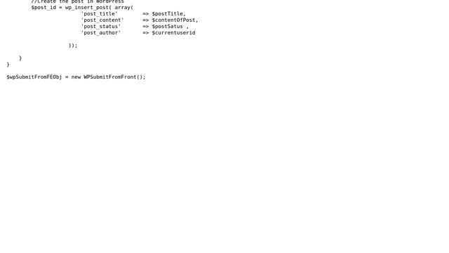 Wordpress: Developing a secure front end posting form смотреть онлайн