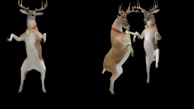 Dancing reindeer with song смотреть онлайн