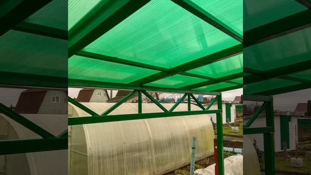 Навес над крыльцом от компании Мир Металла76