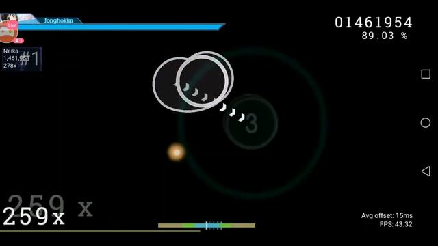 Учимся играть в Osu Droid. смотреть онлайн