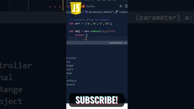 #javascript array to object javascript problem solve смотреть онлайн