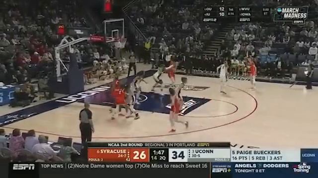 UConn vs. Syracuse - Second Round NCAA tournament extended highlights смотреть онлайн