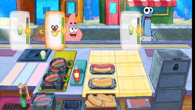 SpongeBob cooking game burger restaurant gameplay walkthrough | New challenges every week смотреть онлайн