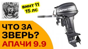 Что за зверь Лодочный мотор APACHE 9.9 - 15 сильный с 11 винтом!