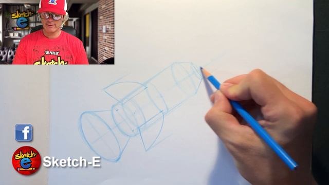 How to draw a rocket ship with Sketch-e! смотреть онлайн