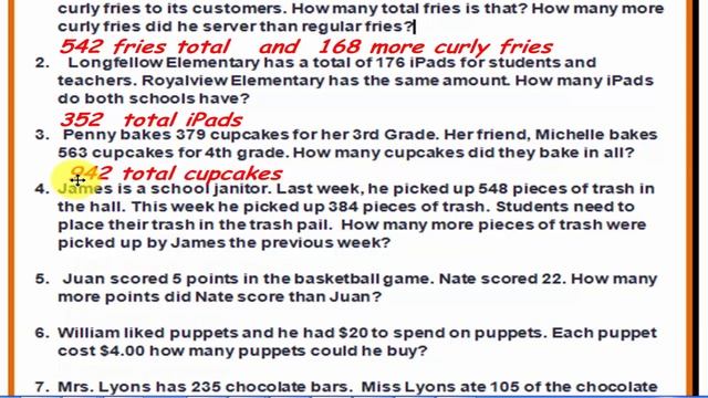 LESSON 2 WORD PROBLEMS ADDITION SUBTRACTION смотреть онлайн