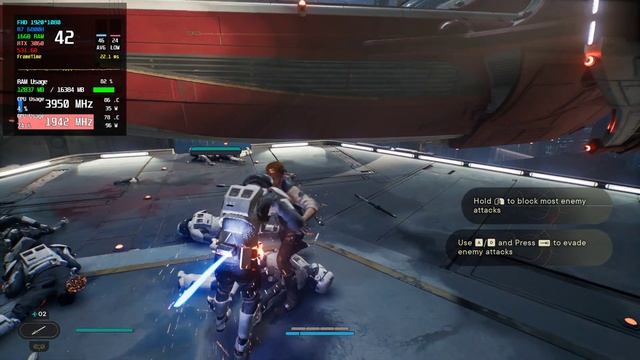 STAR WARS Jedi Survivor : RTX 3060 6GB laptop ( FHD Ultra Graphics RTX ON ) TGP 140W смотреть онлайн