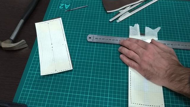 Работа с кожей/простой портмоне из тонкой кожи/полученный опыт. смотреть онлайн