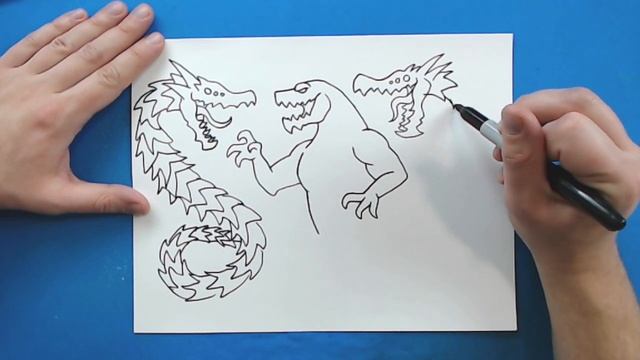 How to Draw GODZILLA EARTH vs GHIDORAH PLANET EATER!!! смотреть онлайн