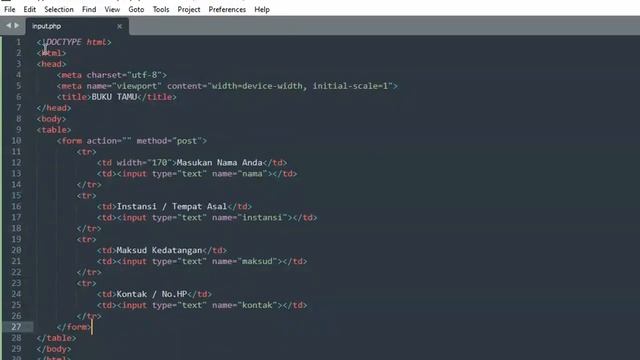 Membuat Form Input Data di PHP смотреть онлайн