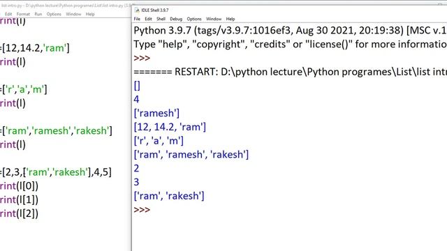 List Part 1(Introduction,Empty List,Long List,Nested List) смотреть онлайн