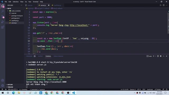 Mongoose là gì ? Tạo Database MongoDB và Server смотреть онлайн