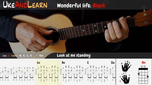 Wonderful Life: UKULELE FINGERSTYLE TUTORIAL W/TWO UKES & FREE PDFs смотреть онлайн