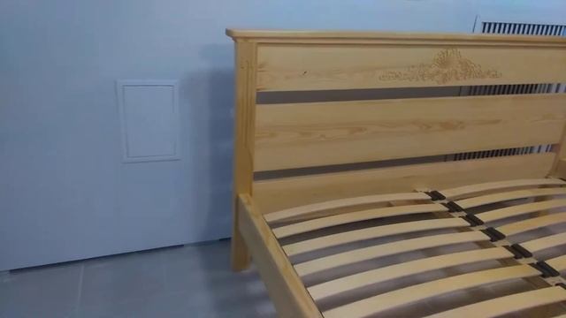 Кровать из массива сосны. Вариант 4 смотреть онлайн