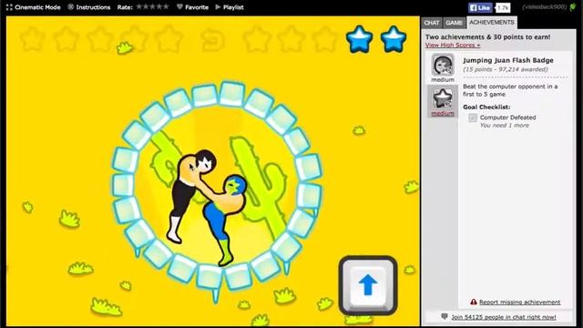 Wrestle Jump Walkthrough (Medium and Medium Badges) смотреть онлайн