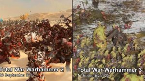 Total War WARHAMMER 2 vs WARHAMMER 3