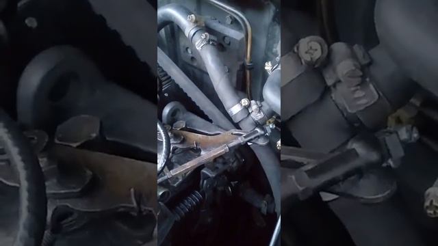 Ремонт VOLVO 740 2.4.дизель. подключение патрубков малого круга. смотреть онлайн