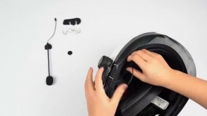 Full face helmet installation KY-PRO/ FreedConn Motorcycle Bluetooth Intercom