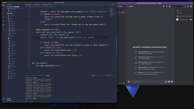 ULTIMATE DISCORD BOT - Episode 28 - adding guessing and messages to our guess a word game смотреть онлайн
