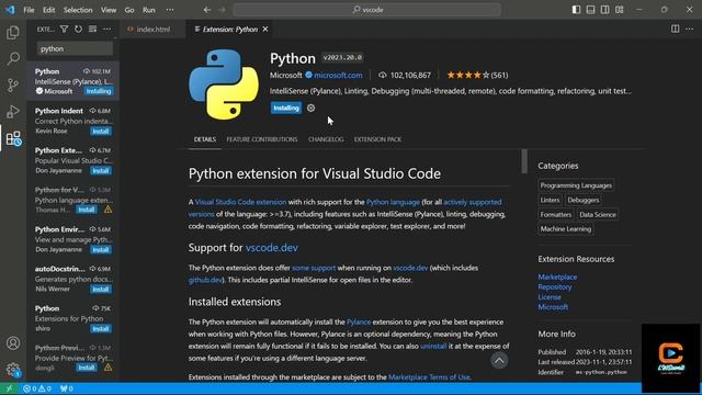 Vs Code tutorial for Beginners in Hindi | what is VS Code | How to install Extension in VS Code смотреть онлайн