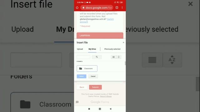 CARA UPLOAD FILE FOTO/DOKUMEN/VIDEO DI GOOGLE FORM смотреть онлайн