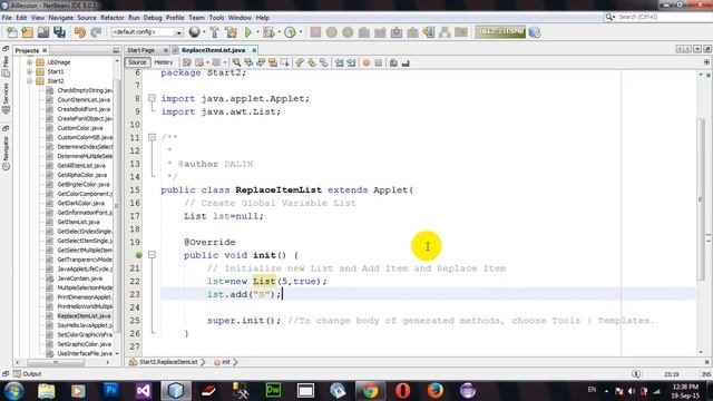 How to Replace Item Of AWT List in Java Applet and AWT in Netbeans смотреть онлайн