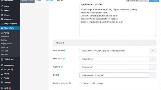 Setting up Email Notification in WP Fluent Form смотреть онлайн