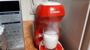 Как приготовить Кофе Латте макиато Тассимо в капсульной кофемашине Bosch. Капсулы Tassimo