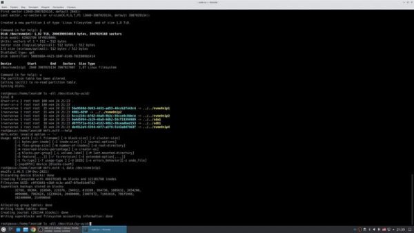 Основы работы в Linux. Как добавить новый диск в систему.
