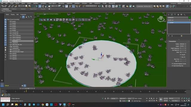Настройка травы в Corona 8 в 3Ds Max: Chaos Corona Scatter смотреть онлайн